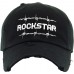Rockstar Embroidery Dad Hat Cotton Adjustable Baseball Cap Unconstructed  eb-68625625